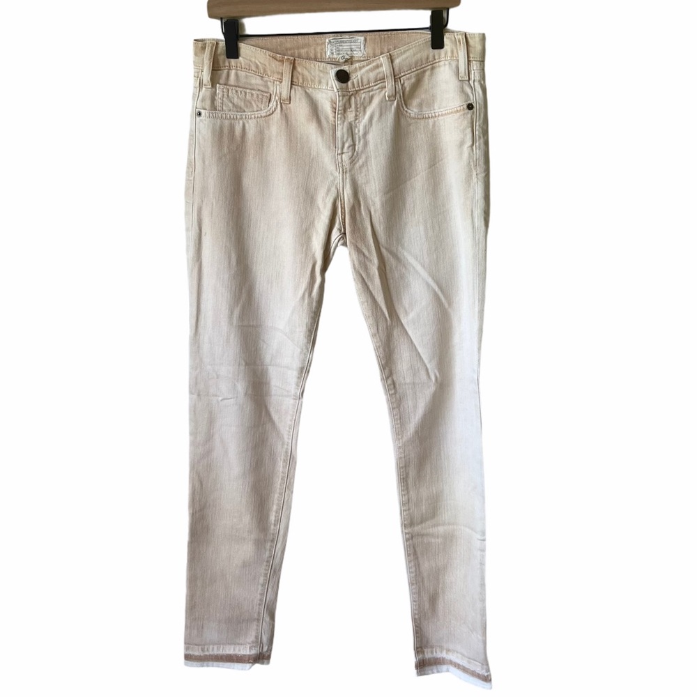 Current Elliot Size 28 Cream Fitted Skinny Jeans